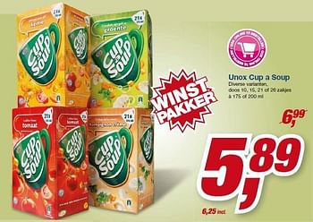 Aanbiedingen Unox cup a soup - Unox - Geldig van 23/07/2014 tot 05/08/2014 bij Makro