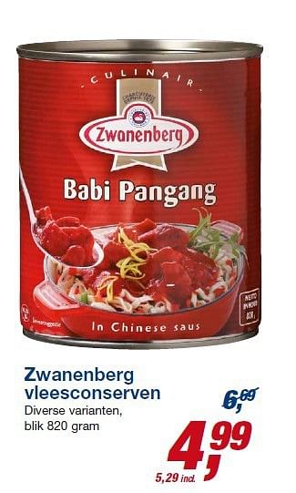 Aanbiedingen Zwanenberg vleesconserven diverse varianten - Zwanenberg - Geldig van 23/07/2014 tot 05/08/2014 bij Makro