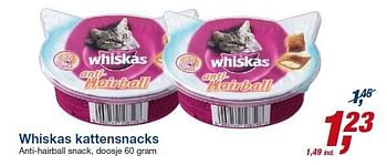 Aanbiedingen Whiskas kattensnacks - Whiskas - Geldig van 23/07/2014 tot 05/08/2014 bij Makro