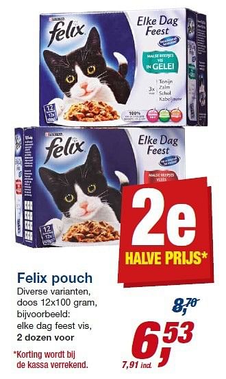 Aanbiedingen Felix pouch - Felix - Geldig van 23/07/2014 tot 05/08/2014 bij Makro