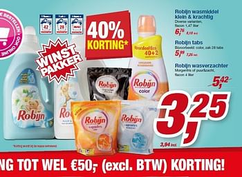 Aanbiedingen Robijn wasverzachter - Robijn - Geldig van 23/07/2014 tot 05/08/2014 bij Makro