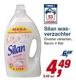 Aanbiedingen Silan was- verzachter diverse varianten - Silan - Geldig van 23/07/2014 tot 05/08/2014 bij Makro
