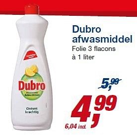Aanbiedingen Dubro afwasmiddel - dubro - Geldig van 23/07/2014 tot 05/08/2014 bij Makro