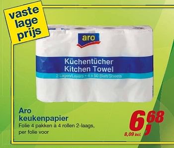 Aanbiedingen Aro keukenpapier - Aro - Geldig van 23/07/2014 tot 05/08/2014 bij Makro