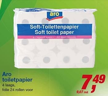 Aanbiedingen Aro toiletpapier - Aro - Geldig van 23/07/2014 tot 05/08/2014 bij Makro