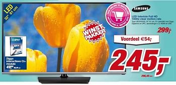 Aanbiedingen Samsung led televisie full hd 100hz clear motion rate ue32h5030 - Samsung - Geldig van 23/07/2014 tot 05/08/2014 bij Makro