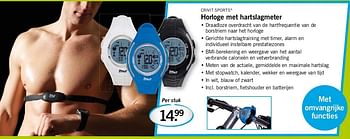 Aanbiedingen Crivit sports horloge met hartslagmeter - Crivit Sports - Geldig van 24/07/2014 tot 27/07/2014 bij Lidl