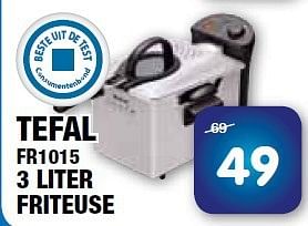 Aanbiedingen Tefal fr1015 3 liter friteuse - Tefal - Geldig van 25/07/2014 tot 07/08/2014 bij Maxwell