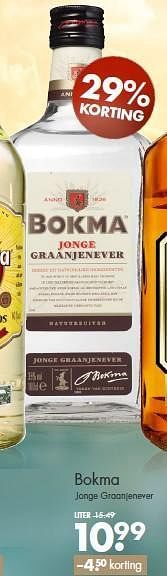 Aanbiedingen Bokma jonge graanjenever - BOKMA - Geldig van 27/07/2014 tot 09/08/2014 bij Mitra