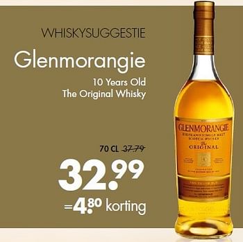 Aanbiedingen Glenmorangie 10 years old the original whisky - Glenmorangie - Geldig van 27/07/2014 tot 09/08/2014 bij Mitra