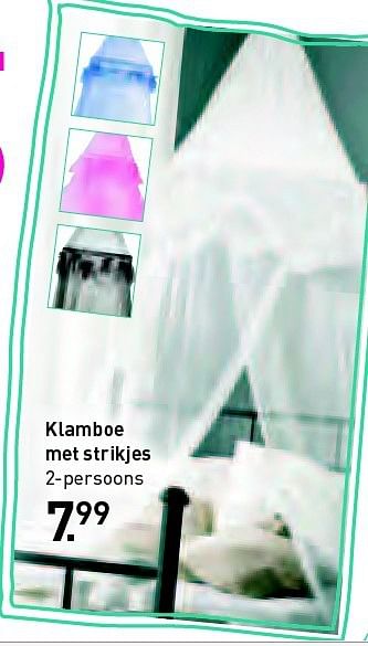 Aanbiedingen Klamboe met strikjes 2-persoons - Huismerk - Xenos - Geldig van 27/07/2014 tot 09/08/2014 bij Xenos