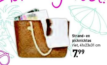 Aanbiedingen Strand- en picknicktas - Huismerk - Xenos - Geldig van 27/07/2014 tot 09/08/2014 bij Xenos