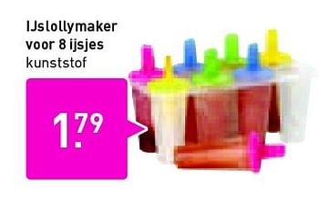 Aanbiedingen Ijslollymaker voor 8 ijsjes kunststof - Huismerk - Xenos - Geldig van 27/07/2014 tot 09/08/2014 bij Xenos
