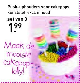 Aanbiedingen Push-uphouders voor cakepops - Huismerk - Xenos - Geldig van 27/07/2014 tot 09/08/2014 bij Xenos