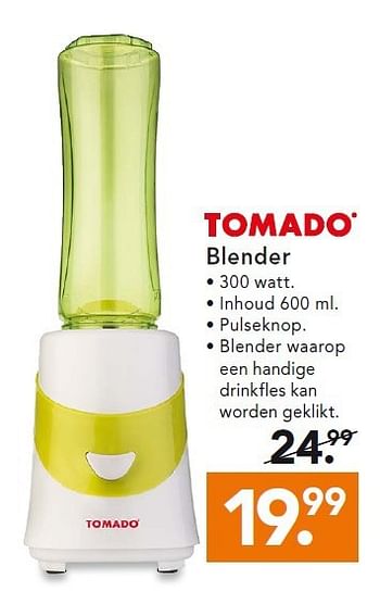 Aanbiedingen Blender - Tomado - Geldig van 28/07/2014 tot 06/08/2014 bij Blokker