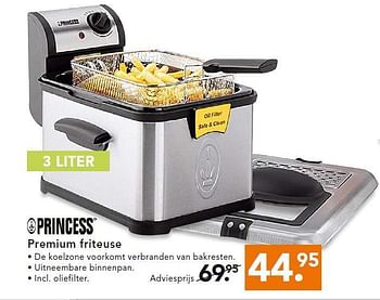 Aanbiedingen Princess premium friteuse - Princess - Geldig van 28/07/2014 tot 06/08/2014 bij Blokker