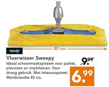 Aanbiedingen Vloerwisser sweepy - Handy - Geldig van 28/07/2014 tot 06/08/2014 bij Blokker
