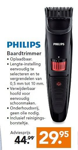 Aanbiedingen Philips baardtrimmer - Philips - Geldig van 28/07/2014 tot 06/08/2014 bij Blokker