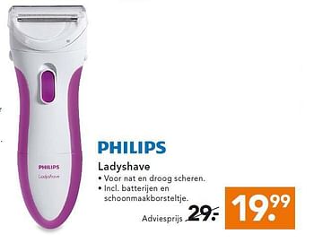 Aanbiedingen Philips ladyshave - Philips - Geldig van 28/07/2014 tot 06/08/2014 bij Blokker