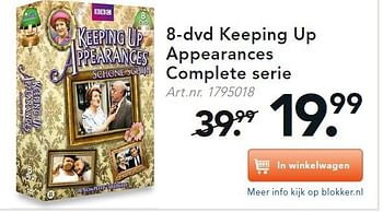 Aanbiedingen 8-dvd keeping up appearances complete serie - Huismerk - Blokker - Geldig van 28/07/2014 tot 06/08/2014 bij Blokker