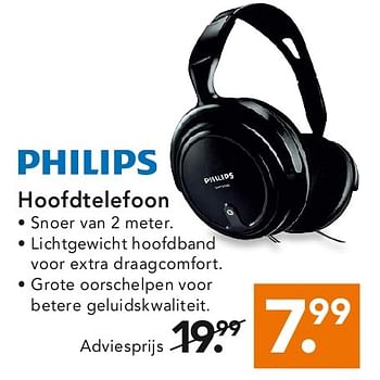 Aanbiedingen Philips hoofdtelefoon - Philips - Geldig van 28/07/2014 tot 06/08/2014 bij Blokker