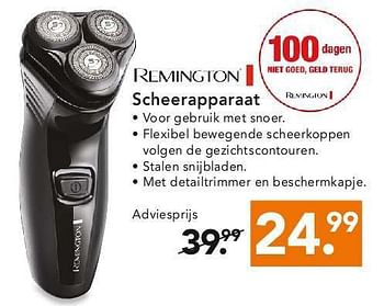 Aanbiedingen Remington scheerapparaat - Remington - Geldig van 28/07/2014 tot 06/08/2014 bij Blokker