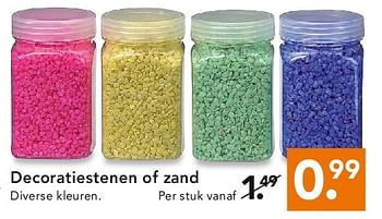Aanbiedingen Decoratiestenen of zand - Huismerk - Blokker - Geldig van 28/07/2014 tot 06/08/2014 bij Blokker