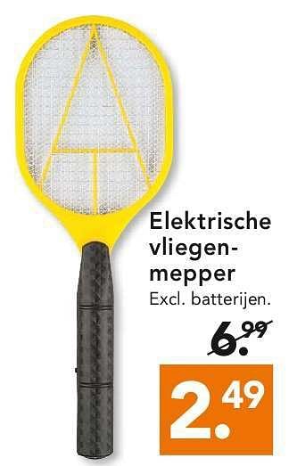 Aanbiedingen Elektrische vliegenmepper - Huismerk - Blokker - Geldig van 28/07/2014 tot 06/08/2014 bij Blokker