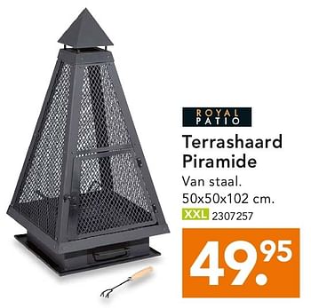 Aanbiedingen Terrashaard piramide - Royal Patio - Geldig van 28/07/2014 tot 06/08/2014 bij Blokker