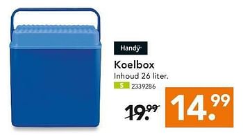 Aanbiedingen Koelbox - Handy - Geldig van 28/07/2014 tot 06/08/2014 bij Blokker