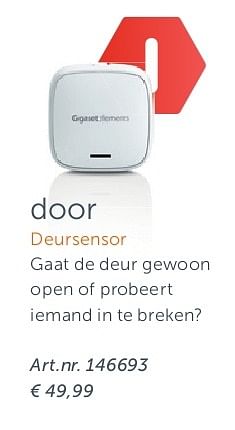 Aanbiedingen Door deursensor - Huismerk - Kijkshop - Geldig van 28/07/2014 tot 10/08/2014 bij Kijkshop