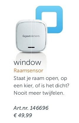 Aanbiedingen Window raamsensor - Huismerk - Kijkshop - Geldig van 28/07/2014 tot 10/08/2014 bij Kijkshop