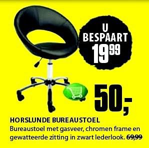 Aanbiedingen Horslunde bureaustoel - Huismerk - Jysk - Geldig van 28/07/2014 tot 10/08/2014 bij Jysk