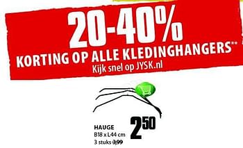 Aanbiedingen Hauge - Huismerk - Jysk - Geldig van 28/07/2014 tot 10/08/2014 bij Jysk
