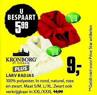 Aanbiedingen Larv badjas - Kronborg - Geldig van 28/07/2014 tot 10/08/2014 bij Jysk