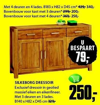 Aanbiedingen Silkeborg dressoir - Huismerk - Jysk - Geldig van 28/07/2014 tot 10/08/2014 bij Jysk