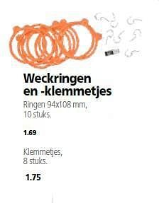Aanbiedingen Weckringen en -klemmetjes - Huismerk- Boerenbond - Geldig van 28/07/2014 tot 10/08/2014 bij Boerenbond