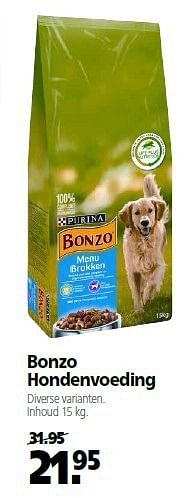 Aanbiedingen Bonzo hondenvoeding - Bonzo - Geldig van 28/07/2014 tot 10/08/2014 bij Boerenbond