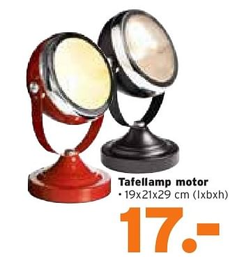 Aanbiedingen Tafellamp motor - Huismerk - Kwantum - Geldig van 28/07/2014 tot 10/08/2014 bij Kwantum