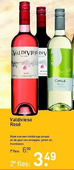 Aanbiedingen Valdivieso rosé - Rosé wijnen - Geldig van 28/07/2014 tot 17/08/2014 bij Gall & Gall