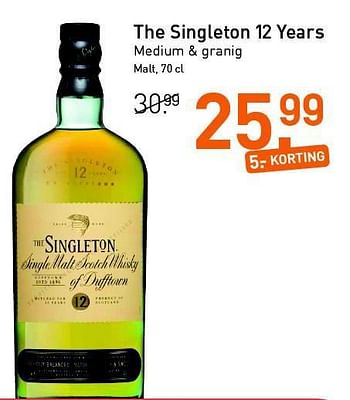 Aanbiedingen The singleton 12 years - The Singleton - Geldig van 28/07/2014 tot 17/08/2014 bij Gall & Gall