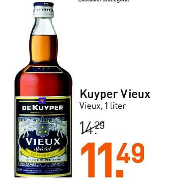 Aanbiedingen Kuyper vieux - De Kuyper - Geldig van 28/07/2014 tot 17/08/2014 bij Gall & Gall