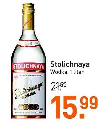 Aanbiedingen Stolichnaya - Stolichnaya - Geldig van 28/07/2014 tot 17/08/2014 bij Gall & Gall