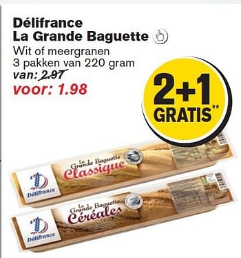 Aanbiedingen Délifrance la grande baguette - Delifrance - Geldig van 30/07/2014 tot 05/08/2014 bij Hoogvliet