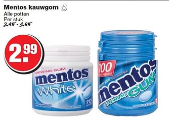 Aanbiedingen Mentos kauwgom - Mentos - Geldig van 30/07/2014 tot 05/08/2014 bij Hoogvliet
