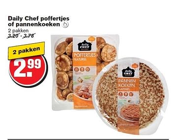 Aanbiedingen Daily chef poffertjes of pannenkoeken - Daily chef - Geldig van 30/07/2014 tot 05/08/2014 bij Hoogvliet