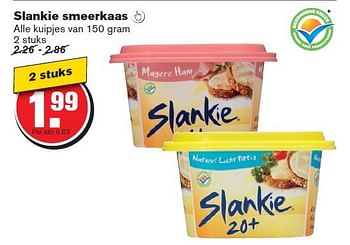 Aanbiedingen Slankie smeerkaas - Slankie - Geldig van 30/07/2014 tot 05/08/2014 bij Hoogvliet