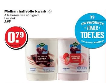 Aanbiedingen Melkan halfvolle kwark - Melkan - Geldig van 30/07/2014 tot 05/08/2014 bij Hoogvliet