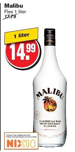 Aanbiedingen Malibu - Malibu - Geldig van 30/07/2014 tot 05/08/2014 bij Hoogvliet