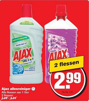 Aanbiedingen Ajax allesreiniger - Ajax - Geldig van 30/07/2014 tot 05/08/2014 bij Hoogvliet